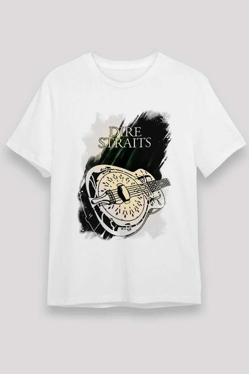 Ko Buta Dire Straits Baskılı Unisex Beyaz Tişört T3322