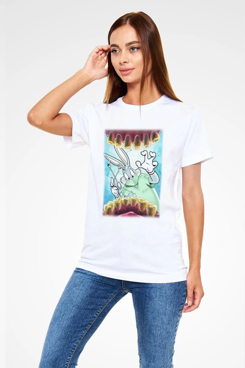 Ko Buta Diş Hekimi Beyaz Unisex Tişört T-shirt T9320