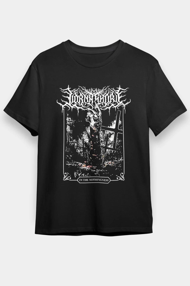 Ko Buta Lorna Shore Baskılı Unisex Siyah Tişört - Tshirt T57978