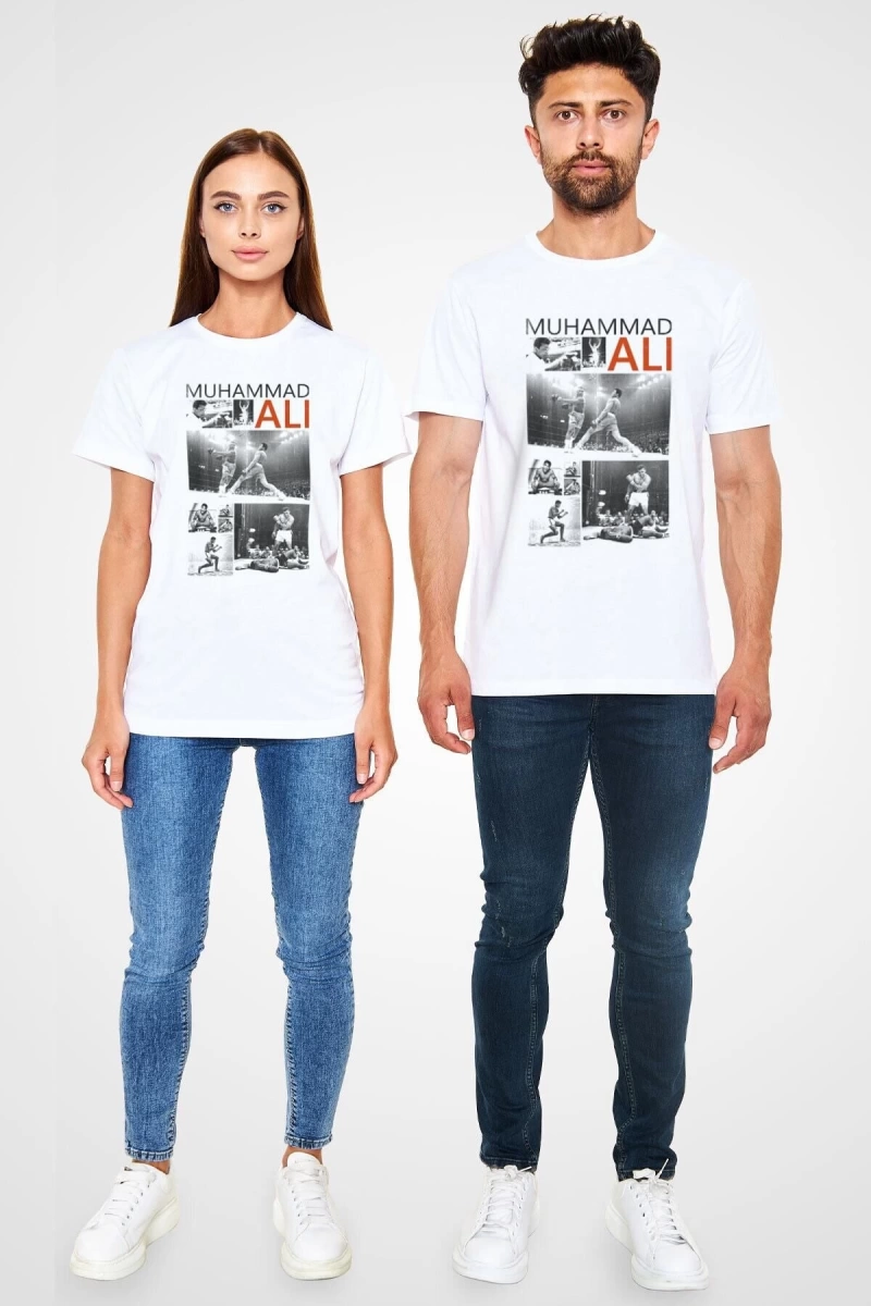 Ko Buta Muhammed Ali Beyaz Unisex Tişört T-shirt T5862