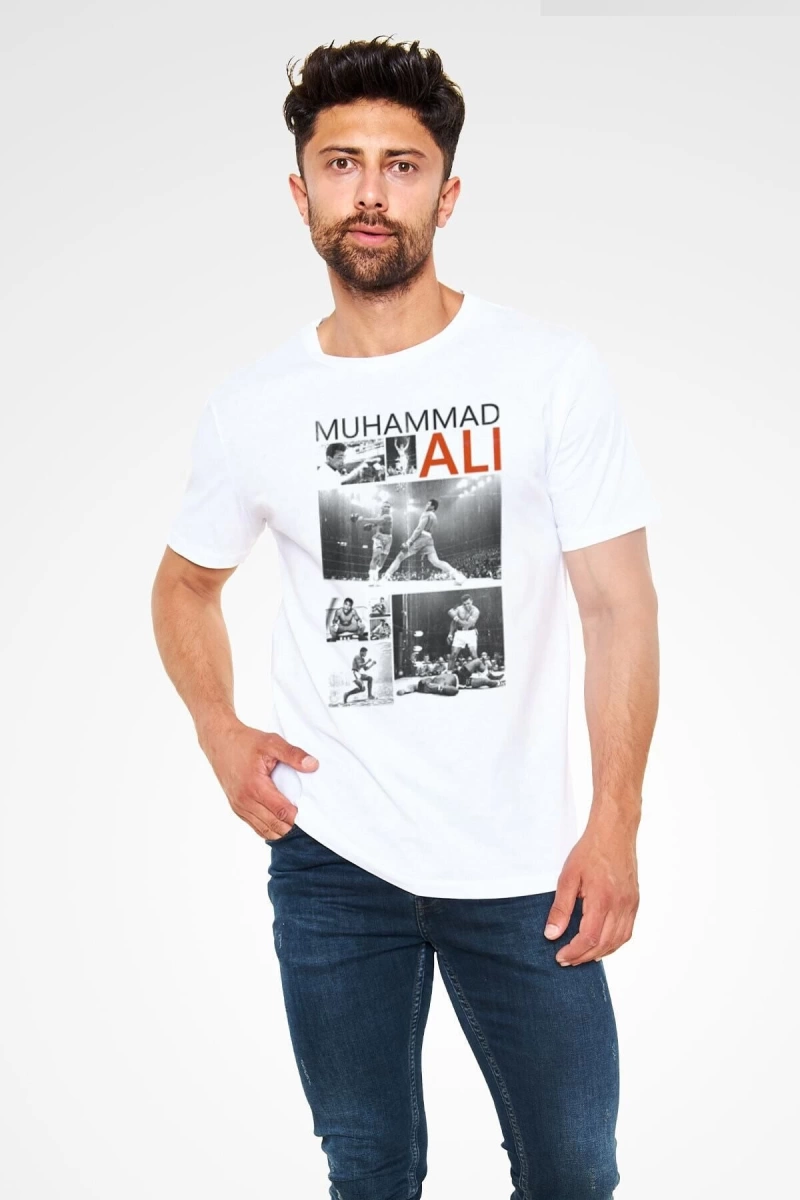 Ko Buta Muhammed Ali Beyaz Unisex Tişört T-shirt T5862