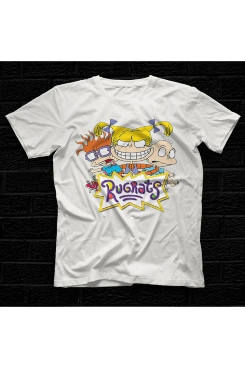 Ko Buta Rugrats Beyaz Unisex Tişört T-shirt 5794wt