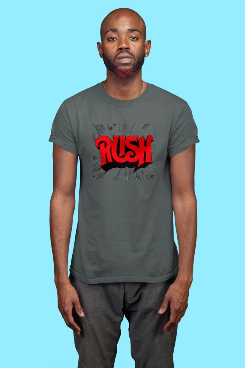 Ko Buta Rush Baskılı Unisex Füme Tişört To2946