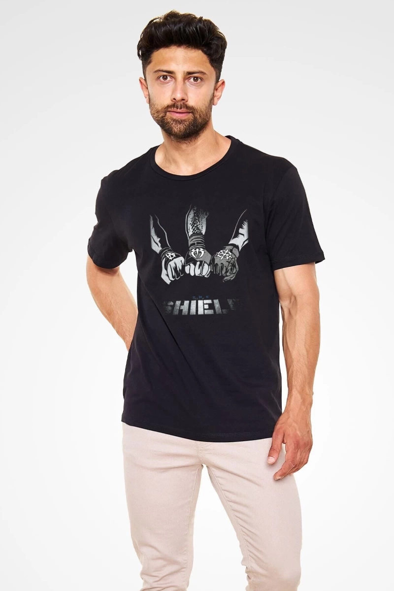 Ko Buta Wwe Siyah Unisex Tişört T12937