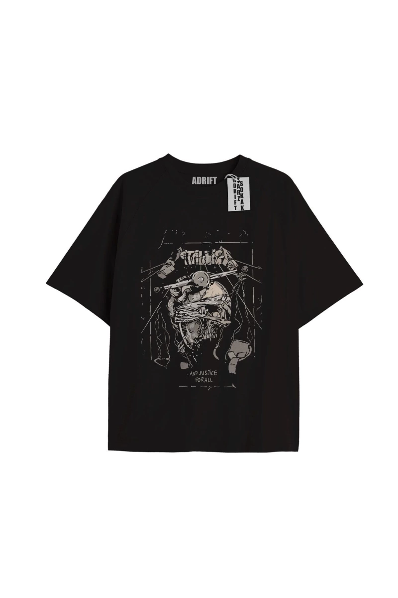 Kod Presss Unisex Siyah Justice Metallica T-shirt 66863tt