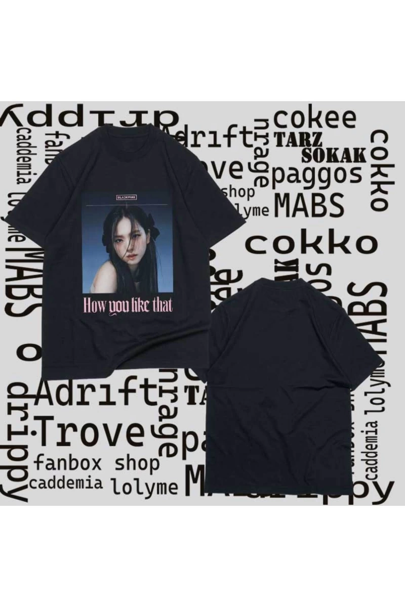 Kod Presss Unisex Siyah Poster Jisoo Blackpink T-shirt 271930tt