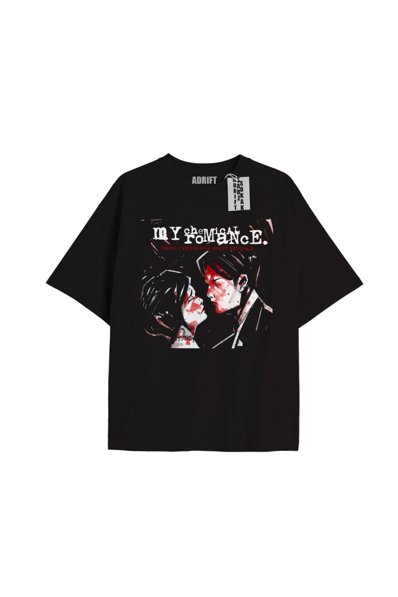 Kod Presss Unisex Siyah Revenge My Chemical Romance T-shirt 71840tt