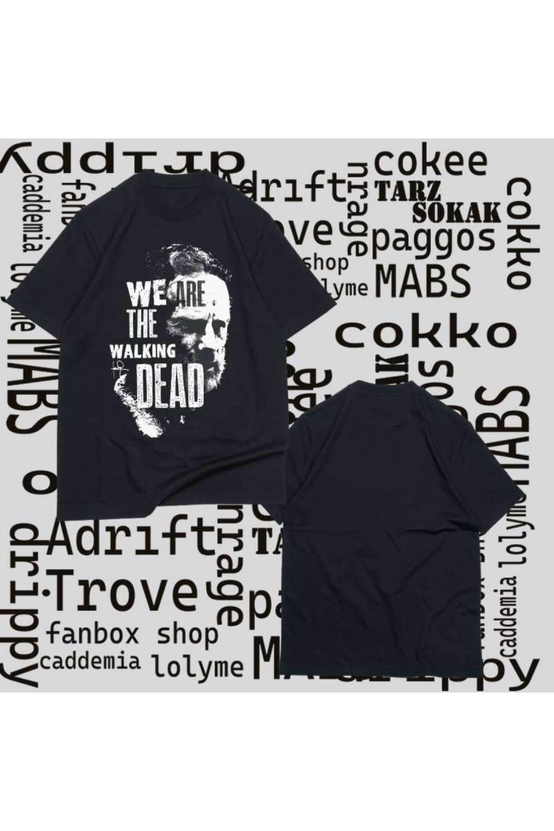 Kod Presss Unisex Siyah We Are The Walking Dead T-shirt 221103tt
