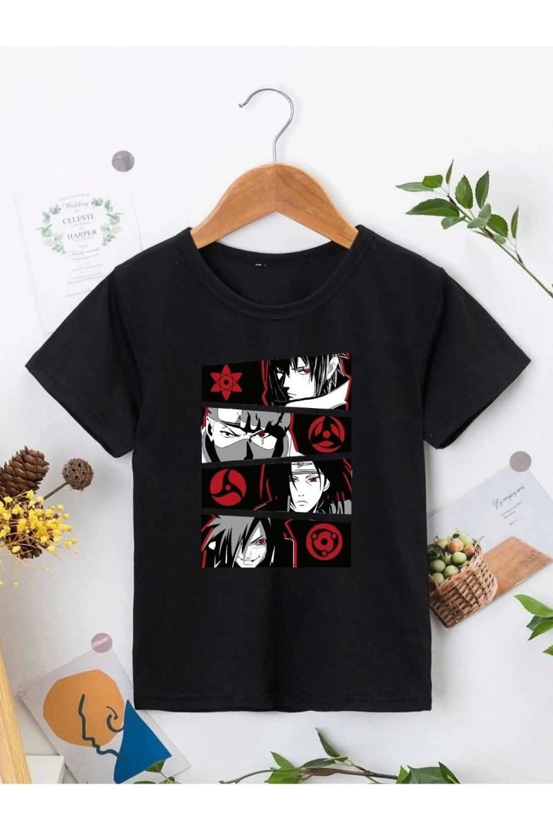 KOD:VSK Siyah Çocuk T-shirt KİDS-KIRMIZI-ANİME-