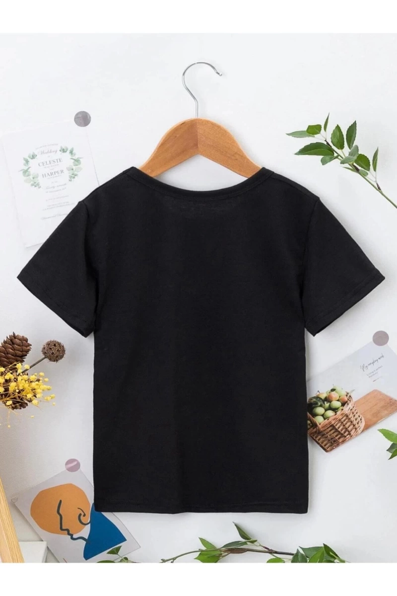 KOD:VSK Siyah Çocuk T-shirt KİDS-KIRMIZI-ANİME-
