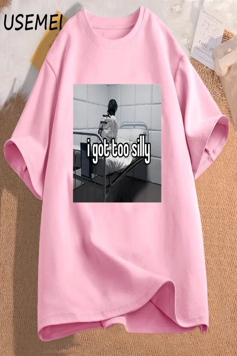 Komik Chonk Kedi T-Shirt Erkekler Kadınlar için Sevimli Şişman Kedi TeeMinimalist Mem 2896