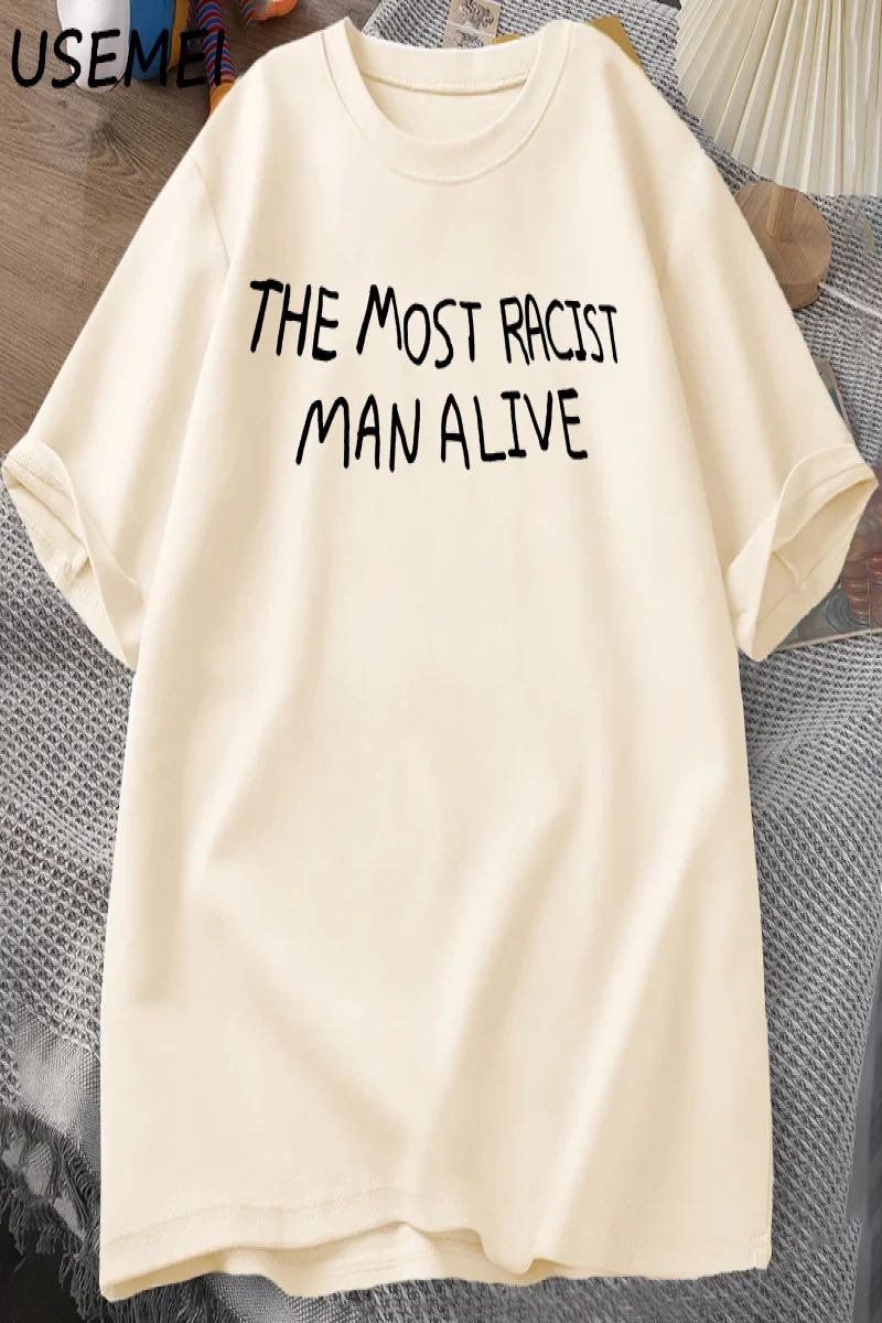Komik En Irkçı Adam Canlı Grafik T-shirt Erkek Kadın Kısa Kollu Pamuk sıfır yaka bluzlar Unis 2870