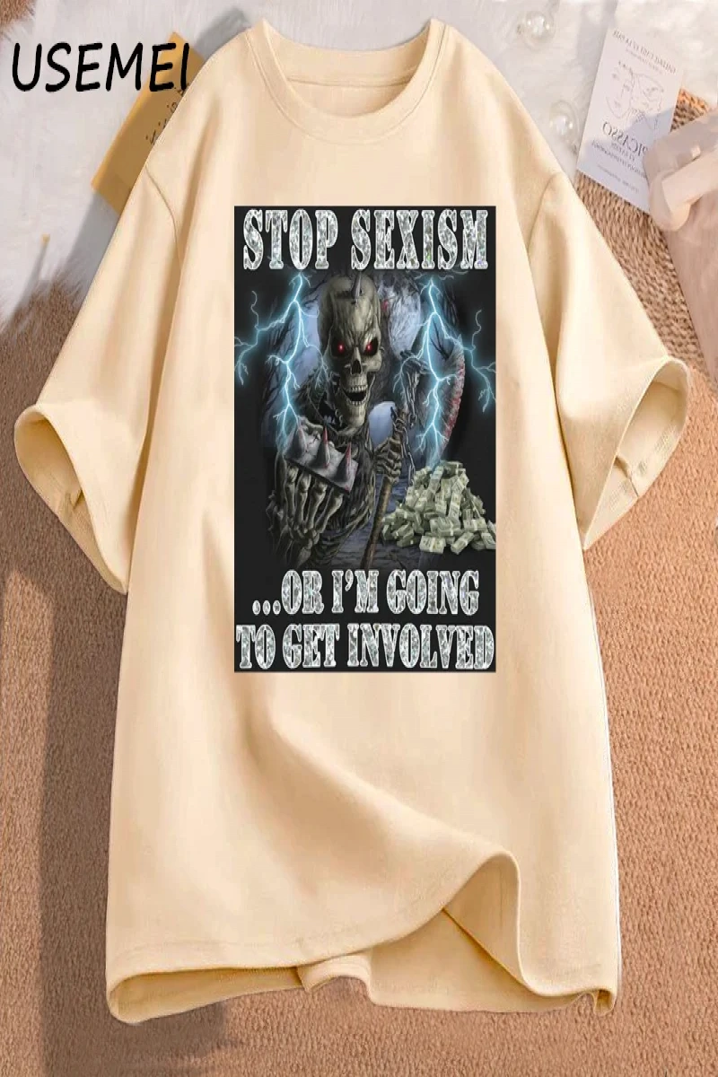 Komik iskelet Tshirt pamuklu t-shirt rahat kısa kollu adam giysileri baskılı kafatası grafik  3038
