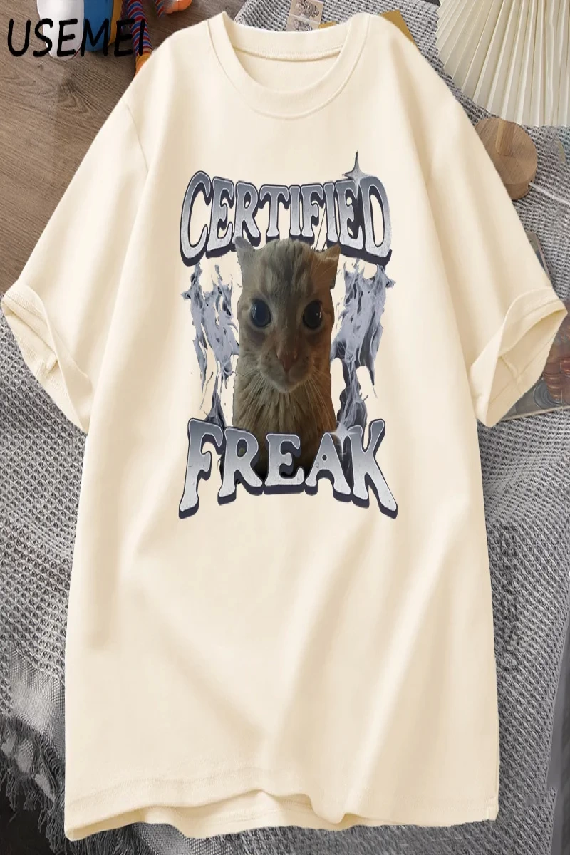 Komik Kedi Grafik T Shirt Japon Kedi Grafik Tee Pamuk Baskılı Kısa Kollu Tees Erkek Kadın Har 2804