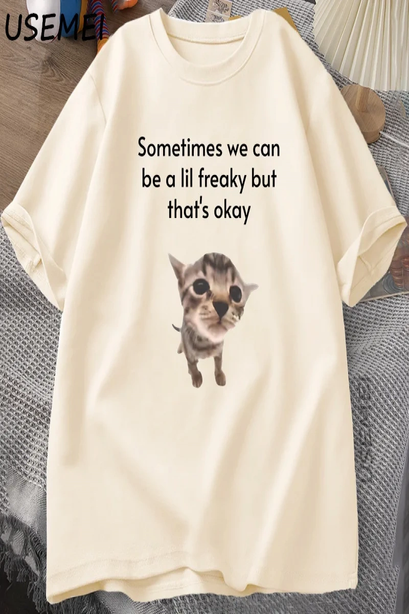 Komik Kedi Grafik Tee Erkek Kadın Sevimli Hayvan Sevgilisi T Shirt Unisex T-Shirt Harajuku Er 2999