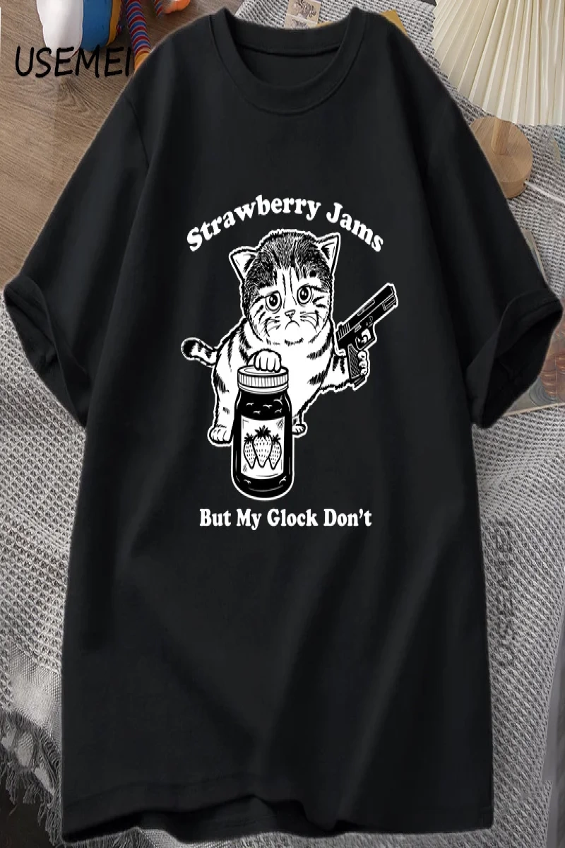 Komik kedi okuma kitap t-shirt grafik Tees pamuk erkek giyim O boyun Meme kısa kollu Tees Har 2832