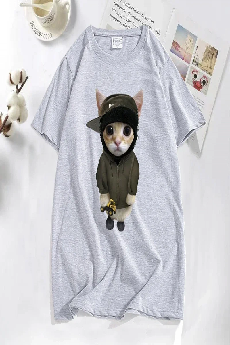Komik Yoga T Shirt Kurbağa Öz Bakım T-Shirt Pamuk Kısa Kollu Pozitif Cottagecore Namaste Tee  2821