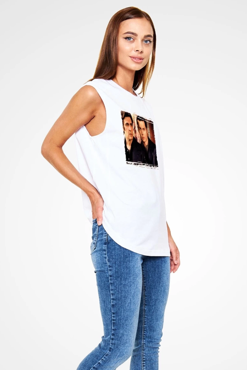 Köstebek (Donnie Brasco) Beyaz Unisex Tişört T-Shirt