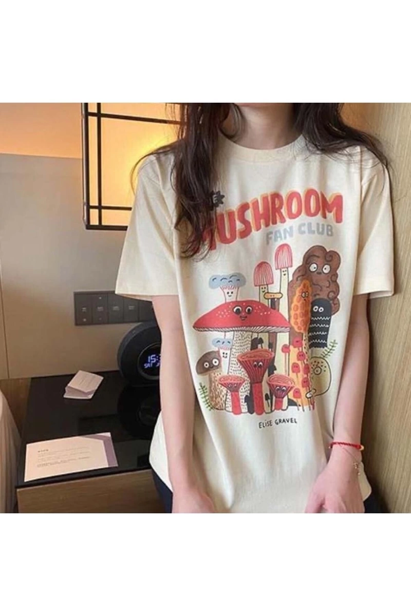 Köstebek Etiket The Mushroom Fan Club T-shirt ET1805