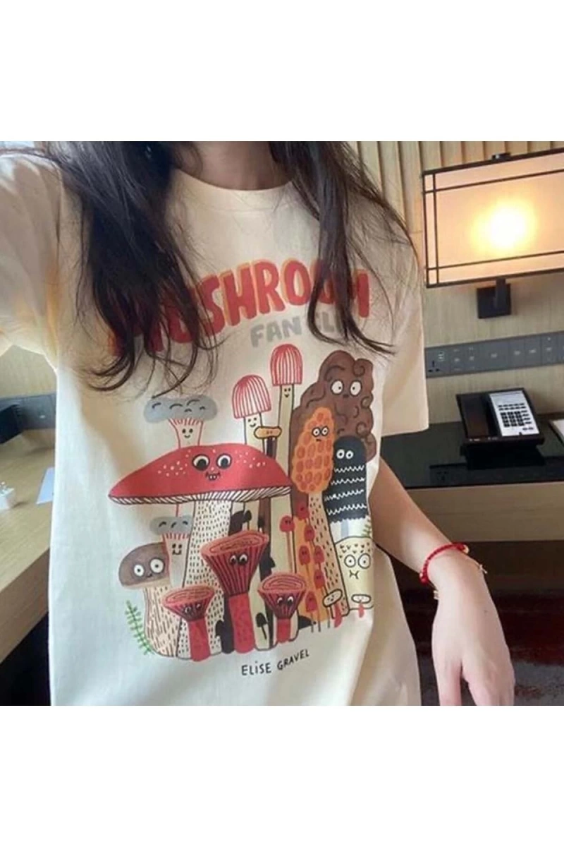Köstebek Etiket The Mushroom Fan Club T-shirt ET1805