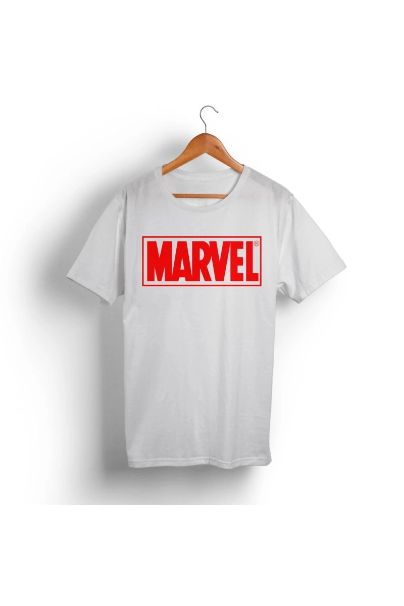 Küçük Marvel Logo Tişört