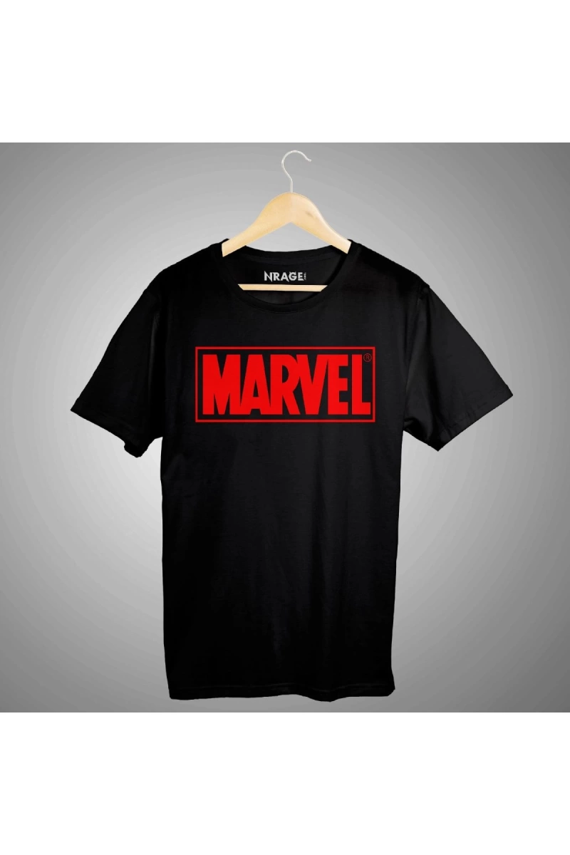 Küçük Marvel Logo Tişört