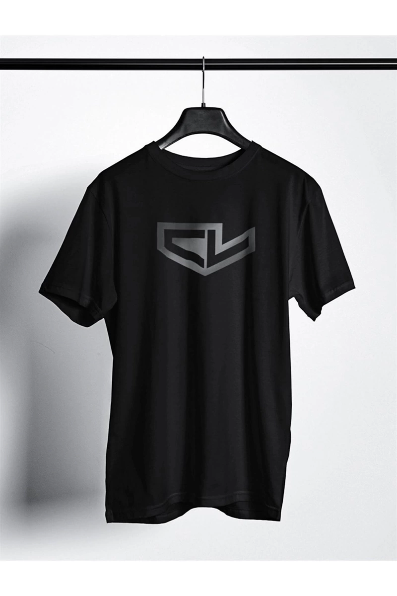 Leclerc Logo Siyah T-shirt