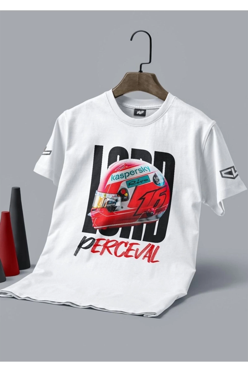 Leclerc Lordperceval Unisex Beyaz T-shirt
