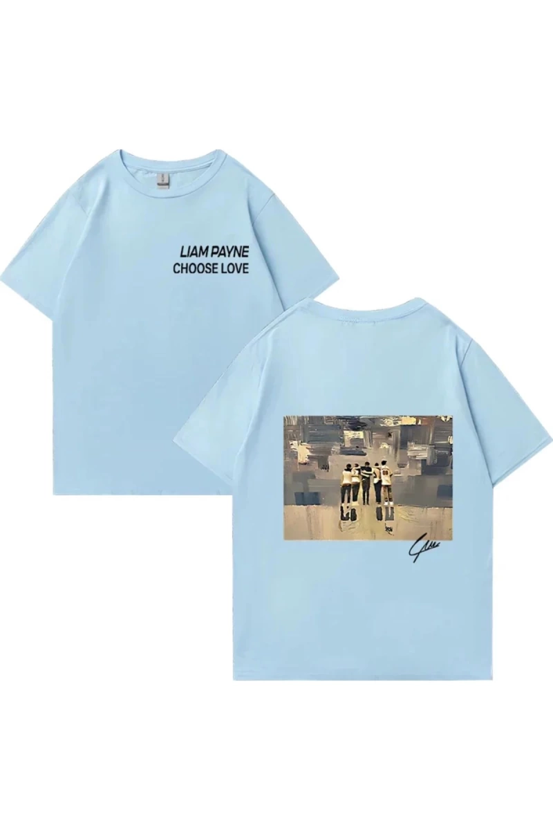 Liam Payne Choose Love Graphic T Shirt Mens Retro High Quality Fashion T-shirts Y2k Unisex O