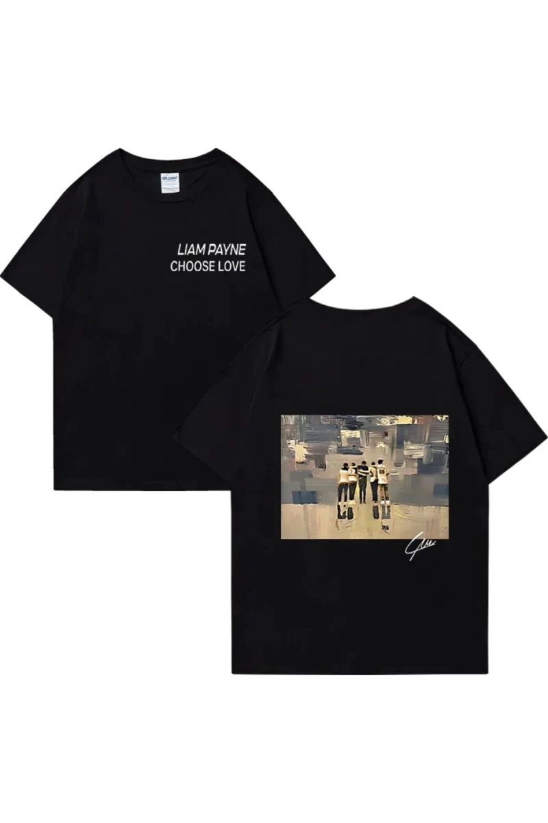 Liam Payne Choose Love Graphic T Shirt Mens Retro High Quality Fashion T-shirts Y2k Unisex O