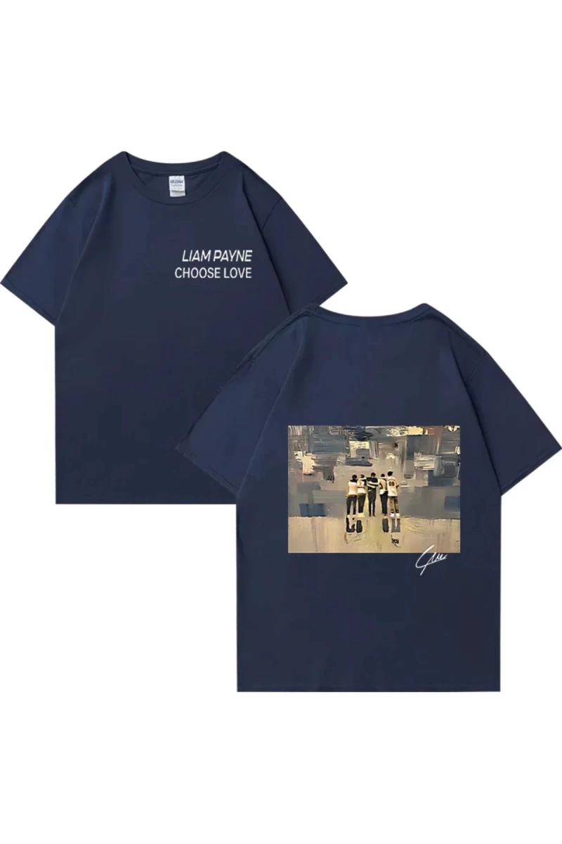 Liam Payne Choose Love Graphic T Shirt Mens Retro High Quality Fashion T-shirts Y2k Unisex O