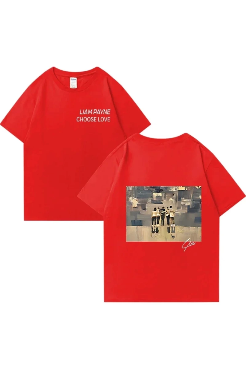 Liam Payne Choose Love Graphic T Shirt Mens Retro High Quality Fashion T-shirts Y2k Unisex O