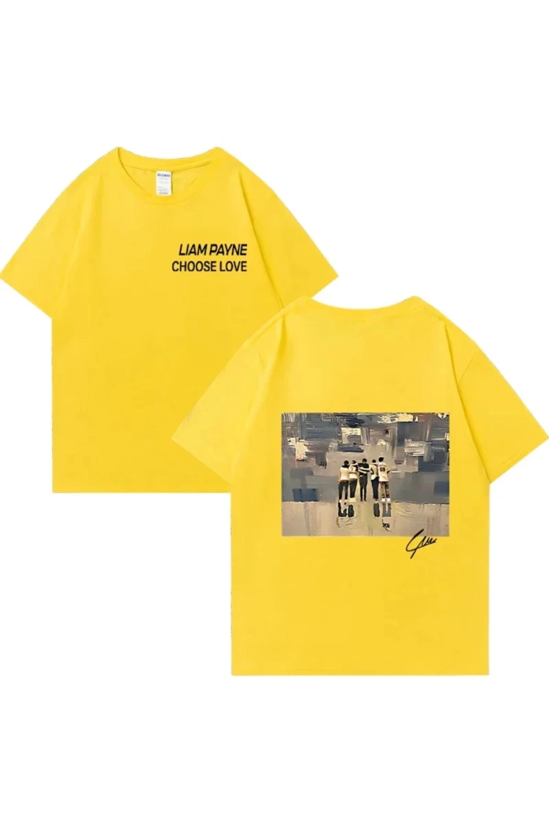 Liam Payne Choose Love Graphic T Shirt Mens Retro High Quality Fashion T-shirts Y2k Unisex O