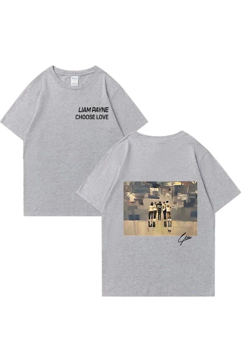 Liam Payne Choose Love Graphic T Shirt Mens Retro High Quality Fashion T-shirts Y2k Unisex O