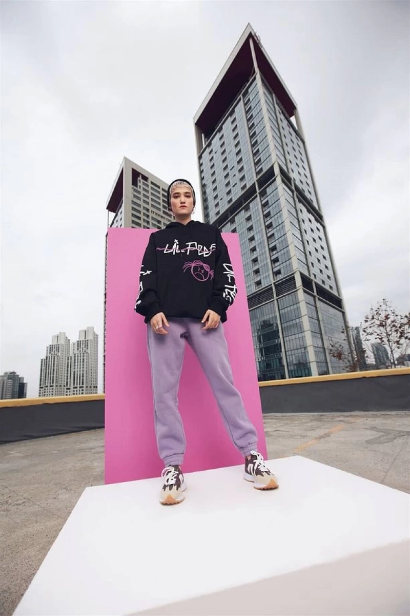 Lil Peep Hoodie Siyah Siyah