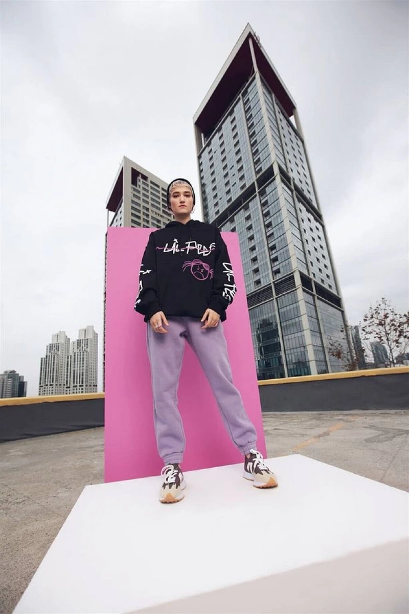 Lil Peep Hoodie Siyah Siyah
