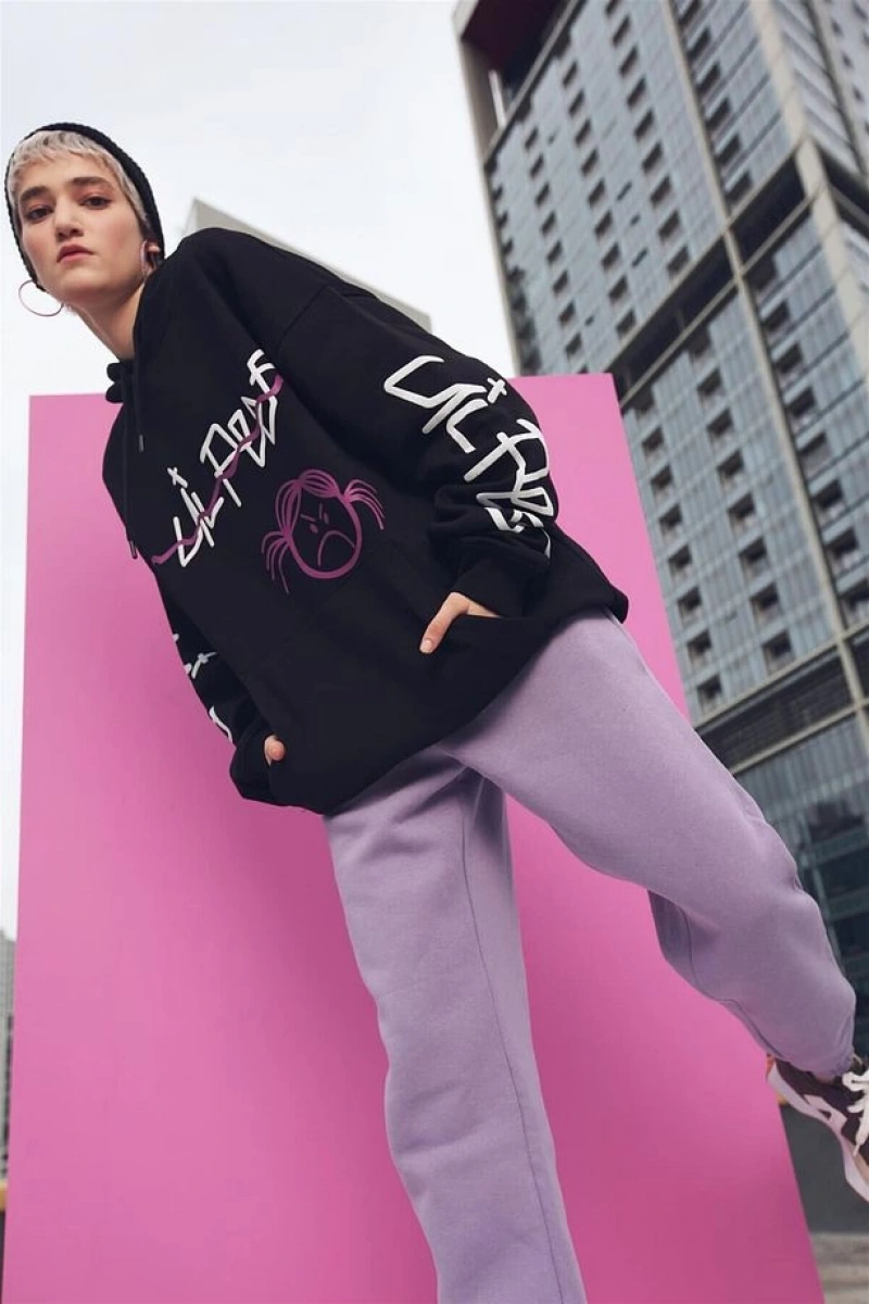 Lil Peep Hoodie Siyah Siyah