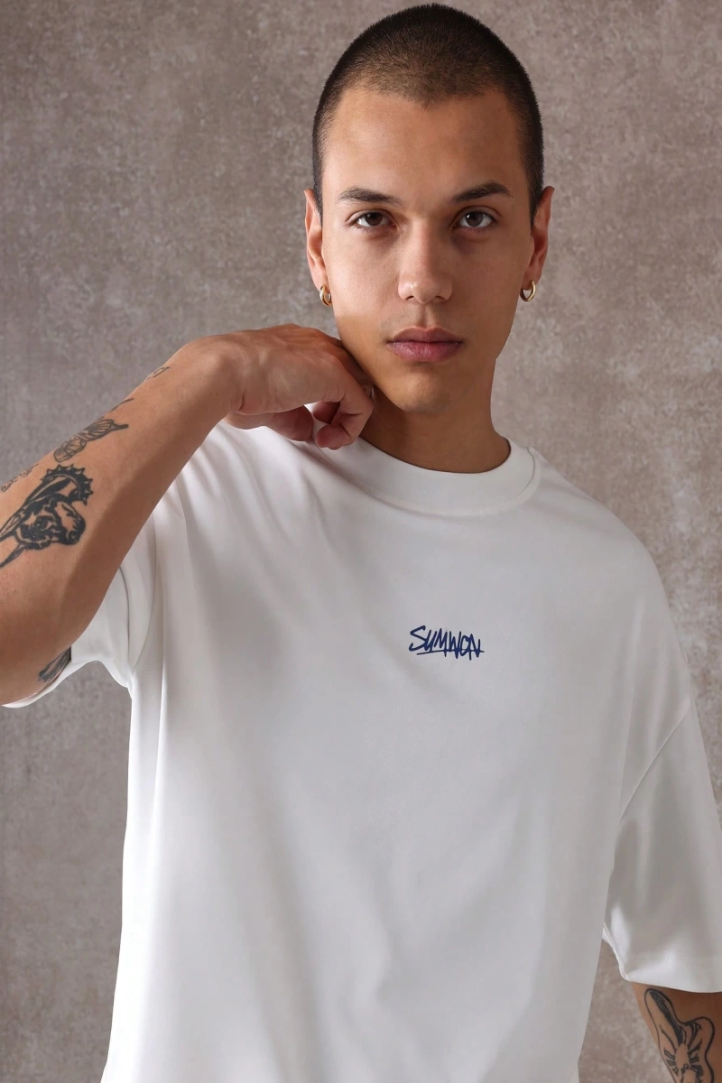 Los Angeles Casual Script T-Shirt Urban Streetwear Büyük Boy Rahat Üst Yaz Kaliforniya