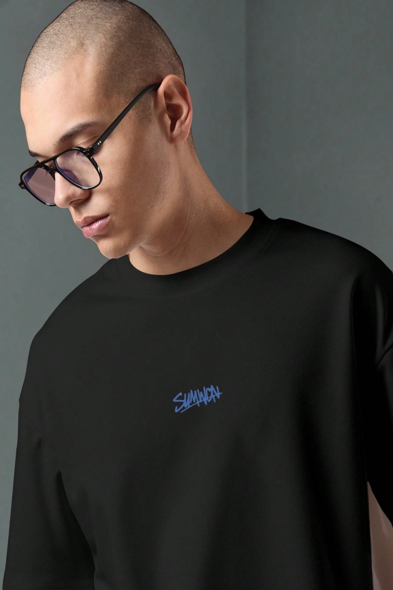 Los Angeles Casual Script T-Shirt Urban Streetwear Büyük Boy Rahat Üst Yaz Kaliforniya