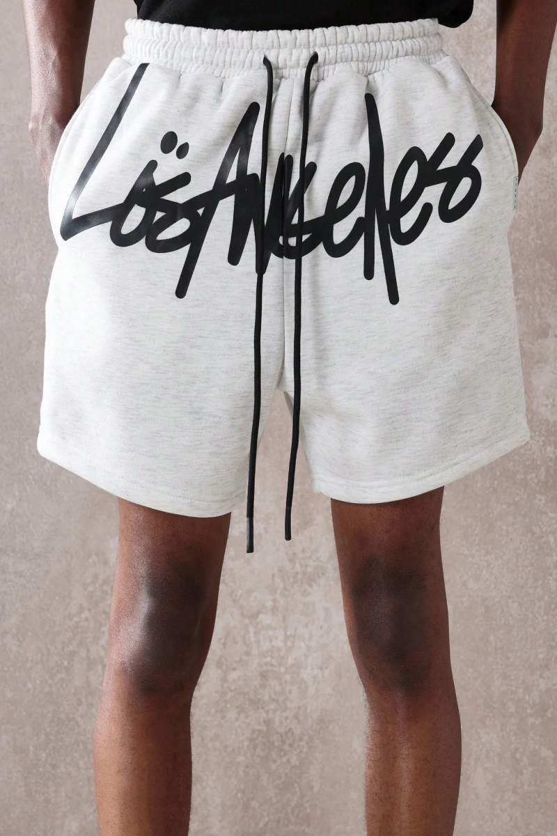Los Angeles Grafikli Drop Crotch Kısa