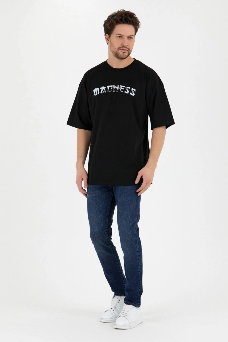 Madness Siyah Oversize Unisex T-shirt