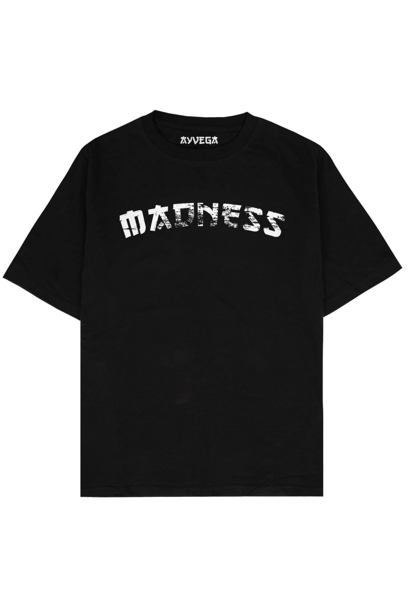 Madness Siyah Oversize Unisex T-shirt