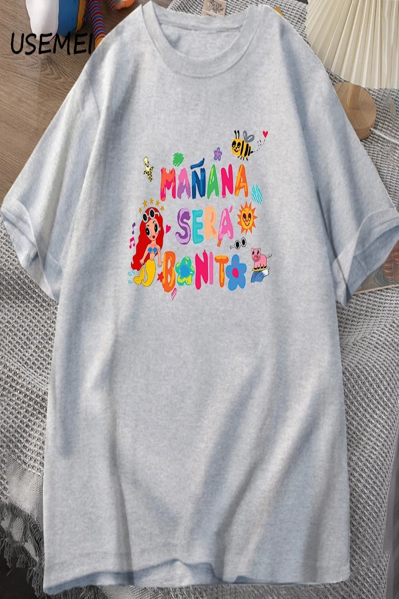Manana Sera Bonito t-shirt kadın erkek kolombiya şarkıcı Karol G T Shirt pamuk kısa kollu Har 3007