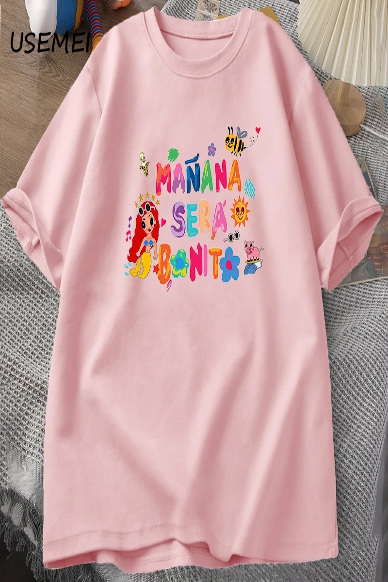 Manana Sera Bonito t-shirt kadın erkek kolombiya şarkıcı Karol G T Shirt pamuk kısa kollu Har 3007