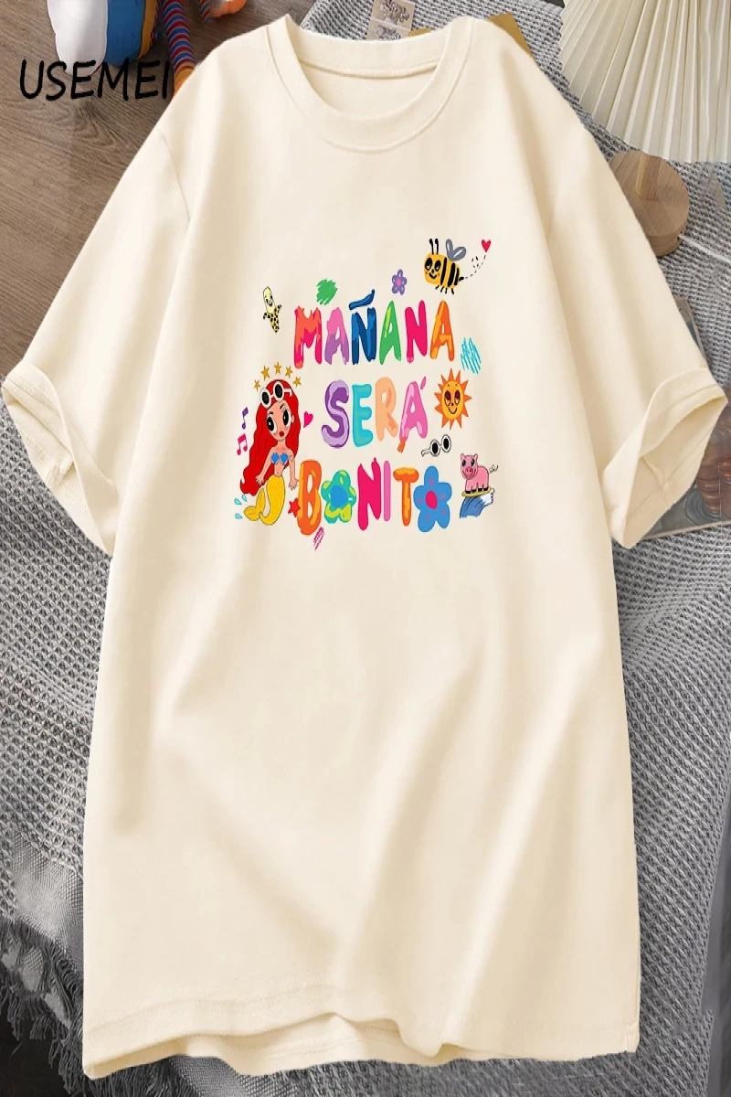 Manana Sera Bonito t-shirt kadın erkek kolombiya şarkıcı Karol G T Shirt pamuk kısa kollu Har 3007