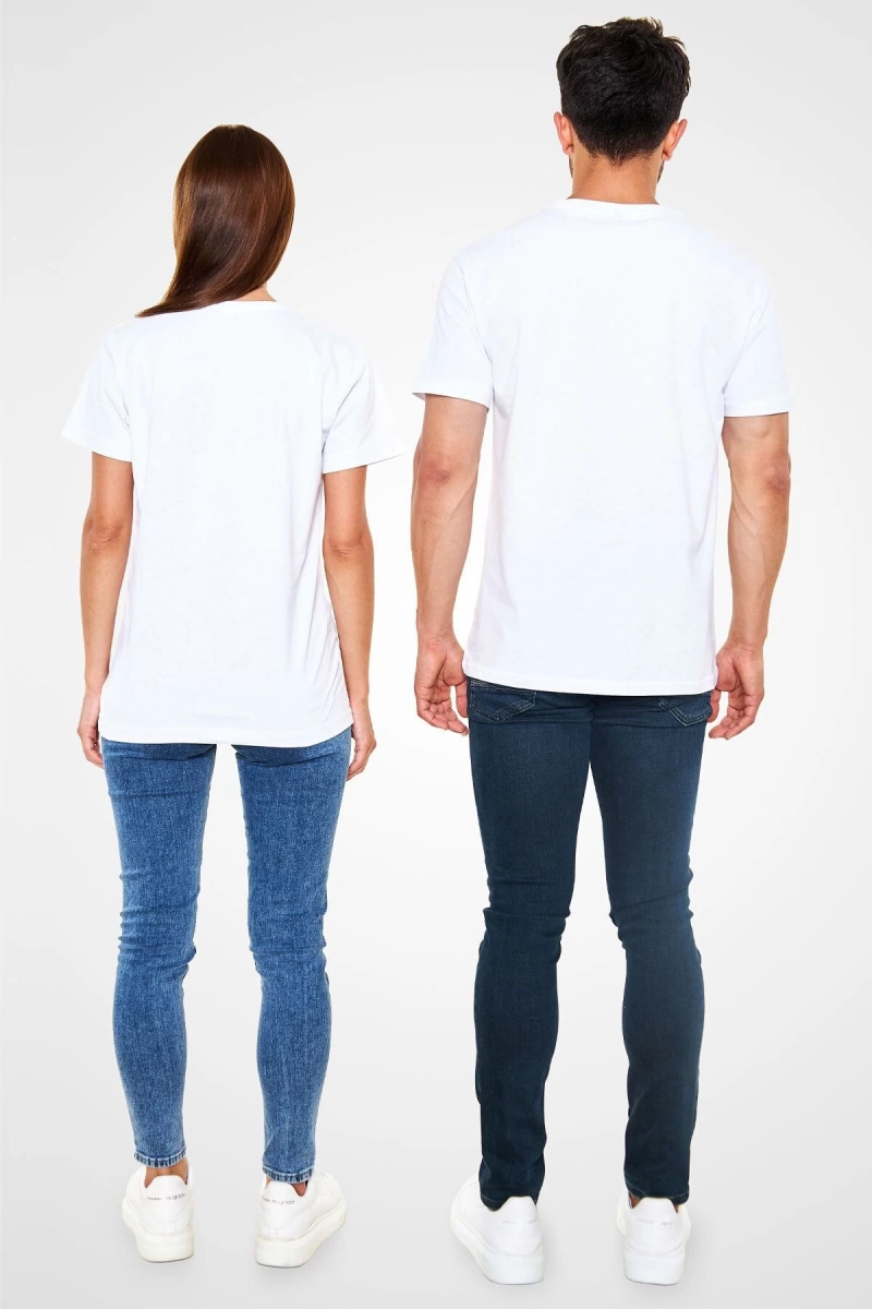 Mane Beyaz Unisex Tişört T-Shirt