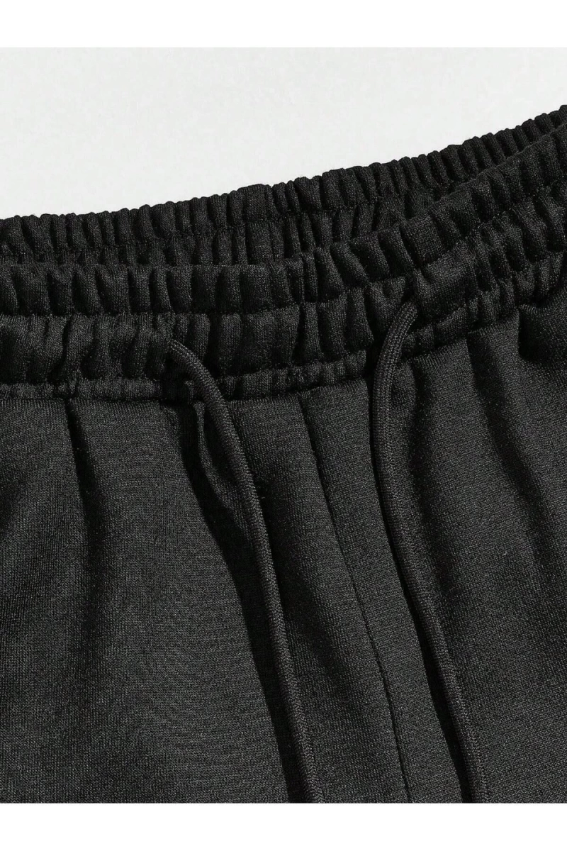 Manfinity Men Plus Çin Ejderha Baskılı Bel İpli Eşofman Altı