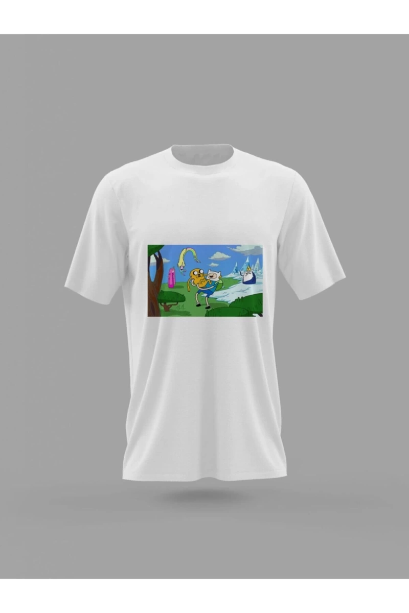 MAVİ Adventure Time Finn And Jake Baskılı T-shirt PNRMTSHRT1629