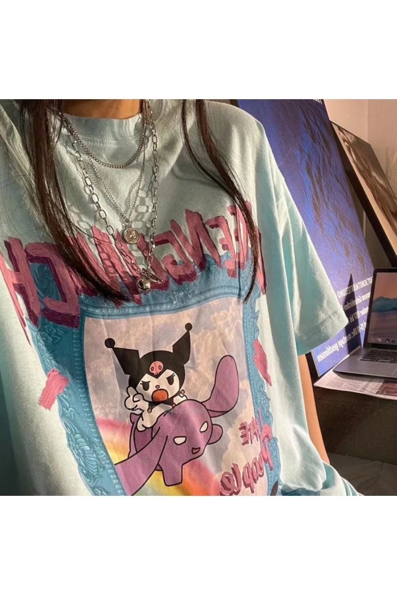 Mavi Anime Harajuku Kuromi - I Hate People T-shirt Et1972