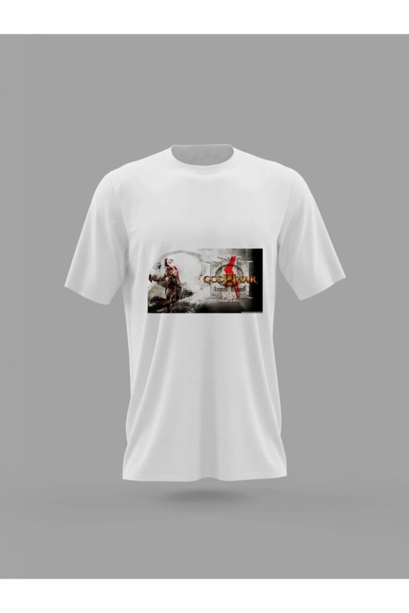 MAVİ God Of War Baskılı T-shirt PNRMTSHRT1580